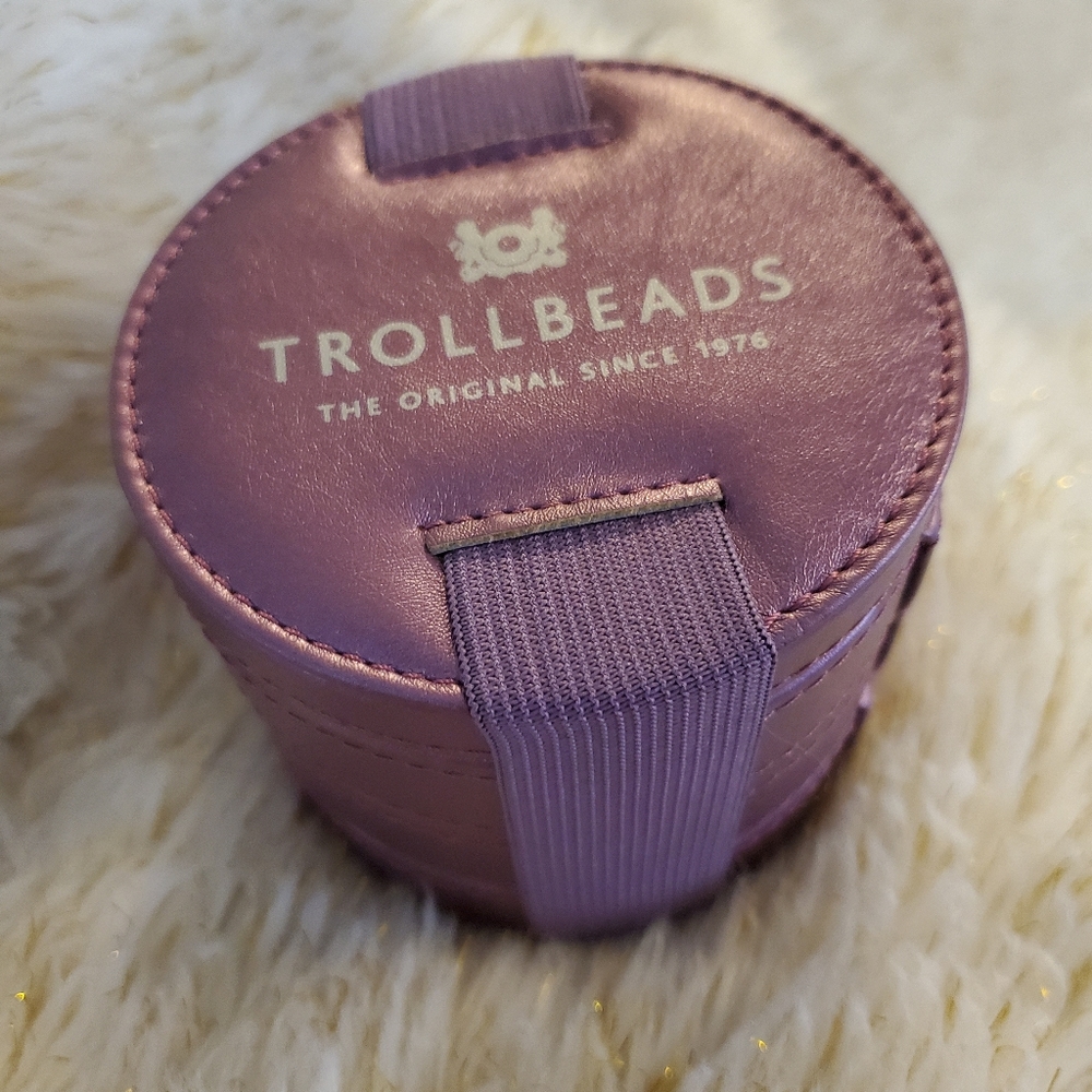 Trollbeads round stackable jewelry box
